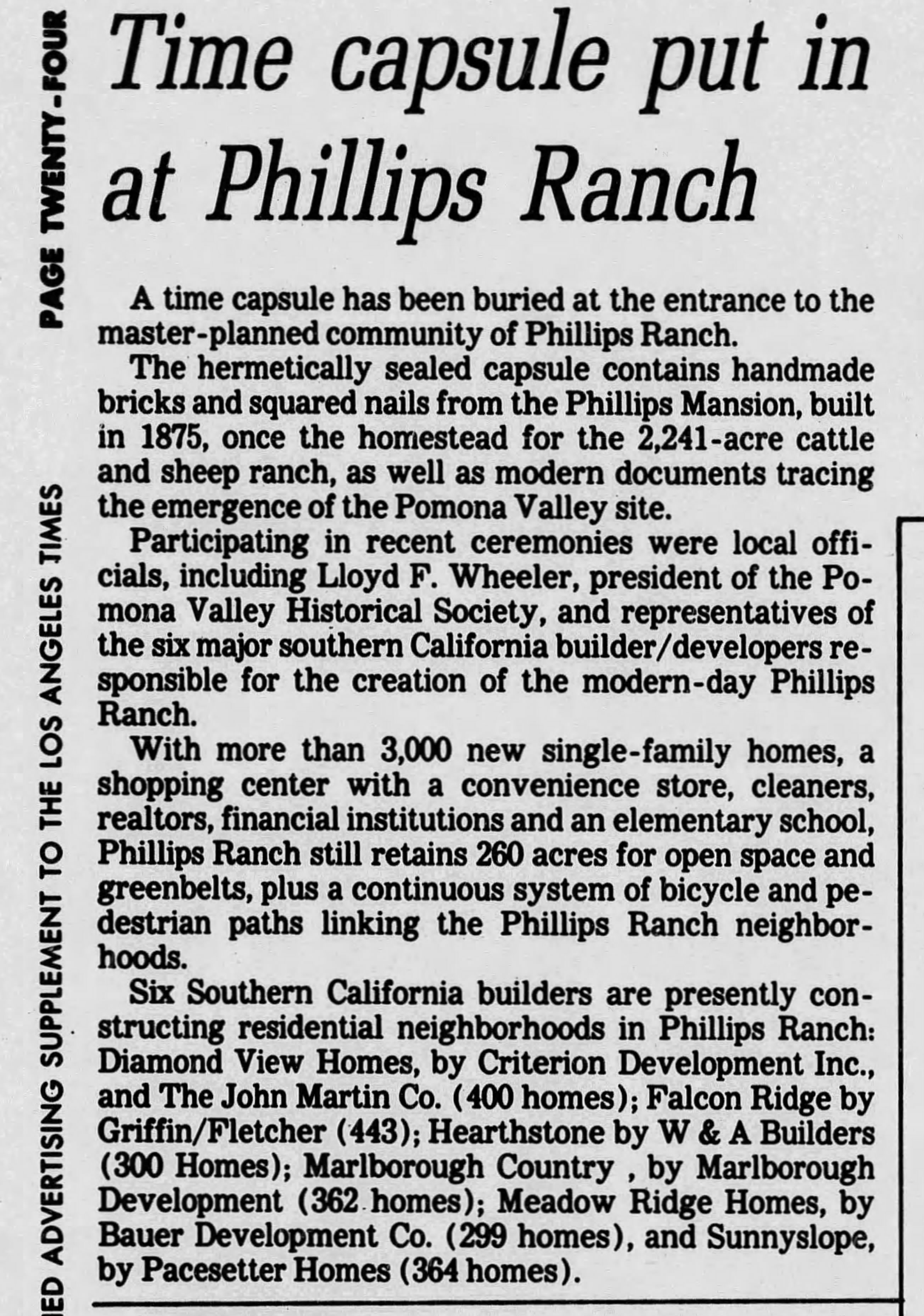 Phillips Ranch Phillips Ranch Ca. 91766
